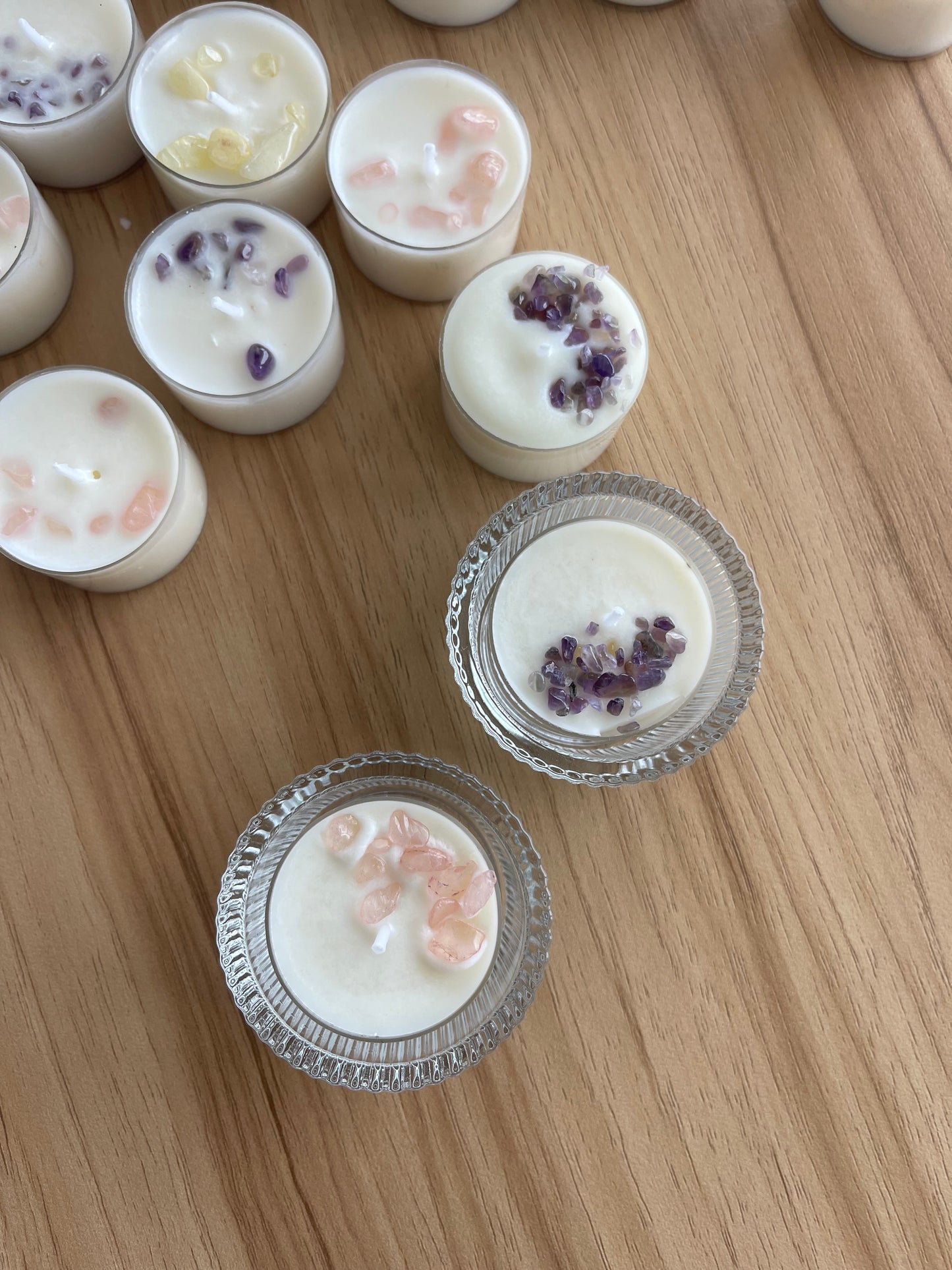 Love Attraction-Rose Quartz Infused Tealight Set