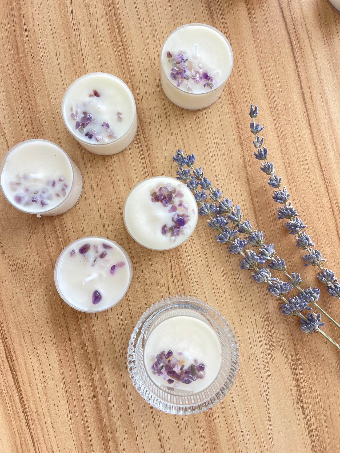 Clarity, Intuition and Inner-Self Discovery-Amethyst Infused Tealight Set