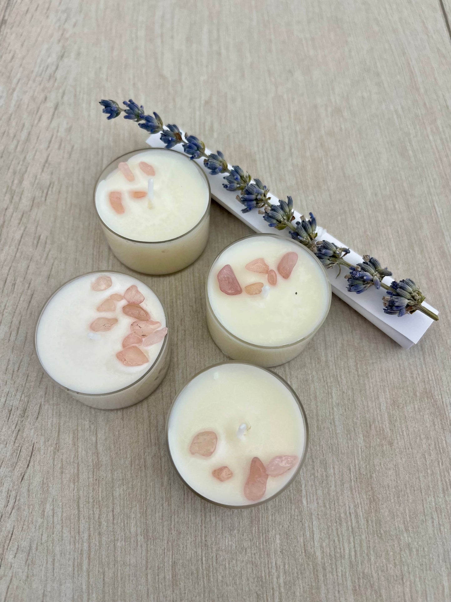 Love Attraction-Rose Quartz Infused Tealight Set